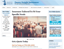Tablet Screenshot of dknightinsurance.com